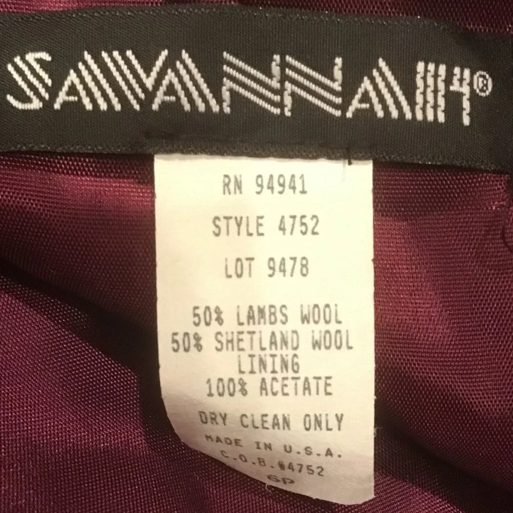 Vintage Savannah Petite Wool Blazer - Picture 5 of 5